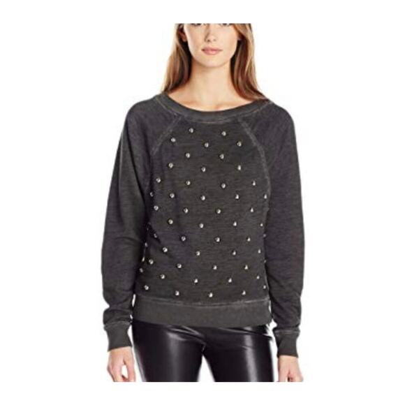 Rebecca Minkoff Sweaters - Rebecca Minkoff Gray Studded Sweatshirt Size Small